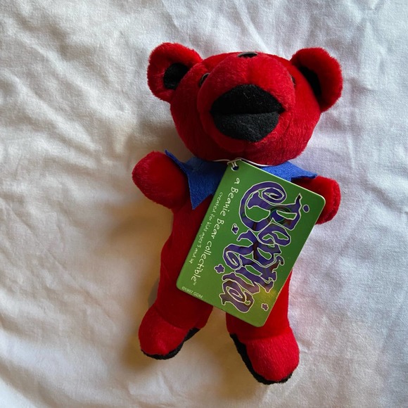 Grateful Dead Bertha Bear Bean Liquid Blue Collectibles Vintage Rtd NewOld Stock - Picture 1 of 9